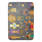 ägyptischer Hieroglyphus Symbol Muster Pharao Badematte (Vorderseite Vertikal)