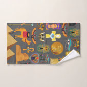 ägyptischer Hieroglyphus Symbol Muster Pharao Handtuch (Handtuch)