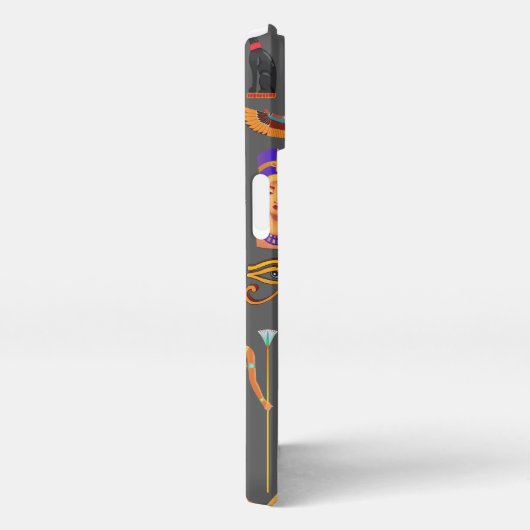 ägyptischer Hieroglyphus Symbol Muster Pharao iPhone Hülle (Rechte Seite)