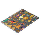 ägyptischer Hieroglyphus Symbol Muster Pharao Notizblock (Linke Seite)