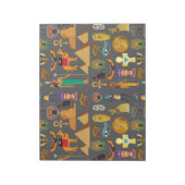 ägyptischer Hieroglyphus Symbol Muster Pharao Notizblock (Rotiert)