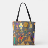 ägyptischer Hieroglyphus Symbol Muster Pharao Tasche (Rückseite)