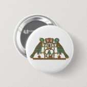 Ägyptischer Horus Button (Vorne & Hinten)