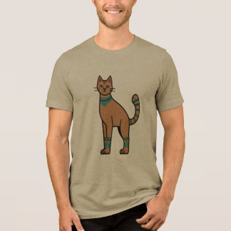 Ägyptischer Katzenillustrations-T-Shirt Tri-Blend Shirt