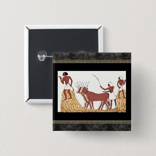 Ägyptischer Knopf Button (Vorne & Hinten)