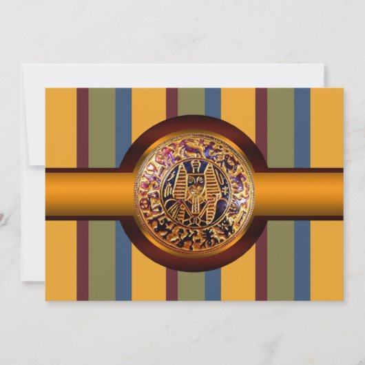 Ägyptischer König Party Einladung (Vorderseite)