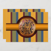 Ägyptischer König Party Einladung (Vorne/Hinten)