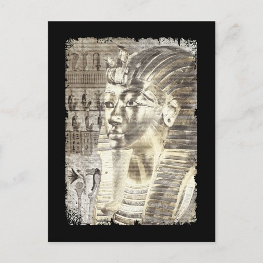 Ägyptischer König Tut Pharaoh Tutankhamun Wall Art Postkarte (Vorderseite)