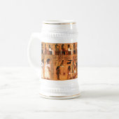Ägyptischer Königlicher Papyrus Beer Stein Bierglas (Vorderseite Links)