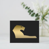 Ägyptischer Löwe - Göttin Sekhmet Postkarte (Stehend Vorderseite)