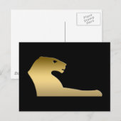 Ägyptischer Löwe - Göttin Sekhmet Postkarte (Vorne/Hinten)
