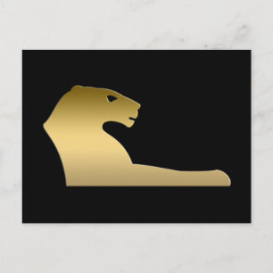 Ägyptischer Löwe - Göttin Sekhmet Postkarte