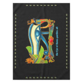 Ägyptischer Lucky-Arm - Auge auf Horus auf Aquamar Tischdecke (Vorderseite)