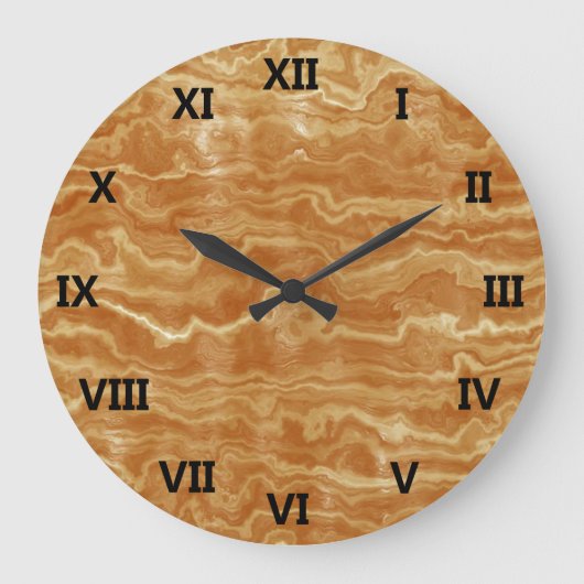 Ägyptischer Marmor Große Wanduhr (Vorderseite)