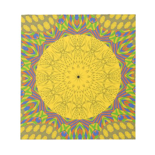 Ägyptischer Muster-Kunstdruck Notizblock (Vorderseite)