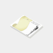 Ägyptischer Papyrus Scroll Motivierend Lebensangeb Post-it Klebezettel (angewinkelt)