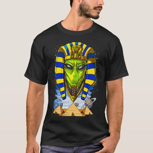 ägyptischer Pharao Außerirdischer T-Shirt (Vorderseite)