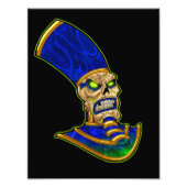 Ägyptischer Pharao King Skull Skeleton Art Fotodruck (Vorne)
