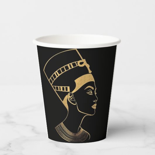 ägyptischer Pharao Kunstpapier Kaffeetassen  Pappbecher (Vorderseite)