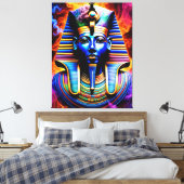 Ägyptischer Pharao Leinwanddruck (Insitu (Schlafzimmer))