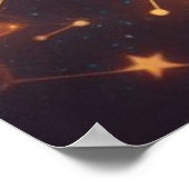 Ägyptischer Pharao mit König Kobra Poster (Ecke)