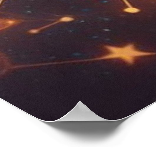 Ägyptischer Pharao mit König Kobra Poster (Ecke)