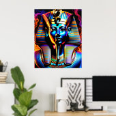 Ägyptischer Pharao Poster (Heimbüro)
