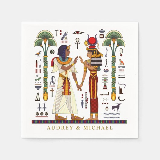 Ägyptischer Pharao Serviette (Vorderseite)