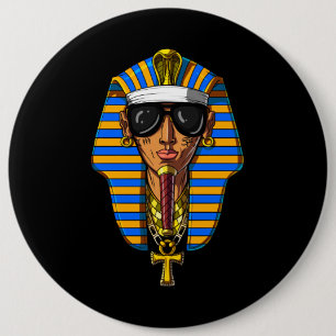 Ägyptischer Pharao Tutankhamon Gangsta King Tut Button