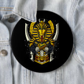Ägyptischer Pharao Tutankhamun Antiker König Tut Button (Beispiel)