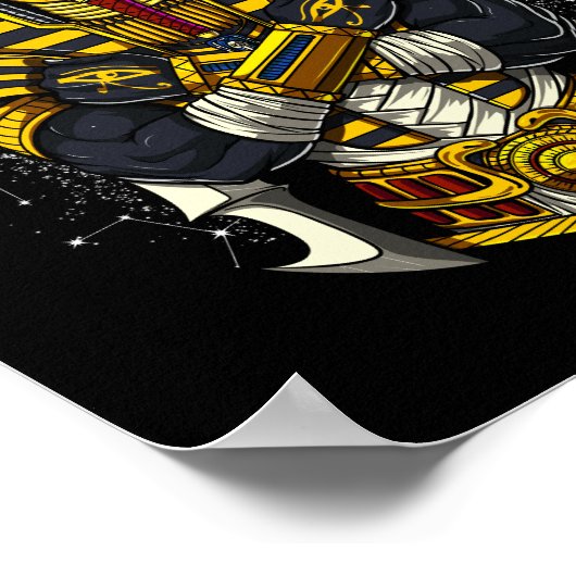 Ägyptischer Pharao Tutankhamun Antiker König Tut Poster (Ecke)