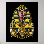 Ägyptischer Pharao Tutankhamun King Tut Poster (Vorne)