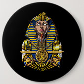 Ägyptischer Pharao Tutankhamun König Tut Button (Vorderseite)