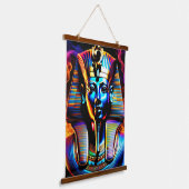 Ägyptischer Pharao Wandteppich Mit Holzrahmen (Gewinkelt)