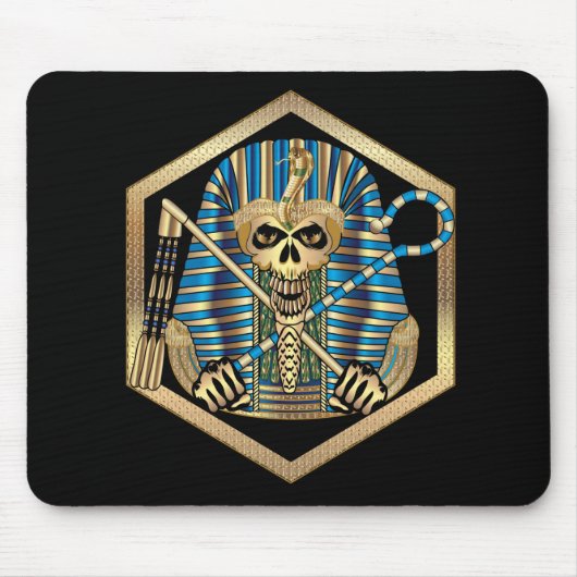 Ägyptischer Pharaoh Skull Mousepad (Vorne)