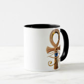 ägyptischer Pharaonen Kunstkaffeebecher Tasse (VorderseiteRechts)