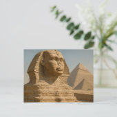 Ägyptischer Postcard Majestic Sphinx Guardian Postkarte (Stehend Vorderseite)