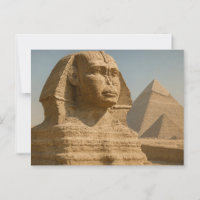 Ägyptischer Postcard Majestic Sphinx Guardian