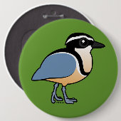 Ägyptischer Regenpfeifer Button (Vorne & Hinten)