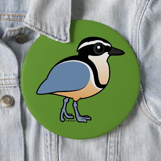 Ägyptischer Regenpfeifer Button (Beispiel)