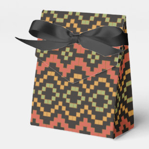 Ägyptischer roter grüner schwarzer Stammes- Geschenkschachtel