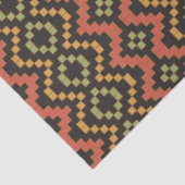 Ägyptischer Rotschwarzer Korb Seidenpapier (Detail)