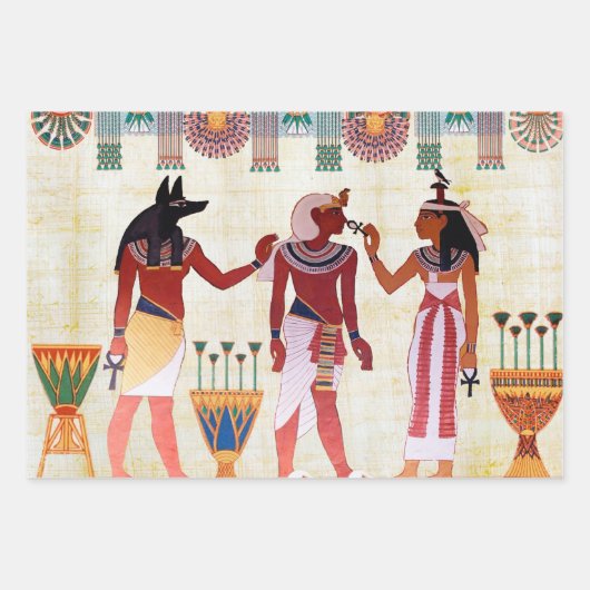 Ägyptischer Royal Papyrus Geschenkpapier Set (Vorderseite 2)