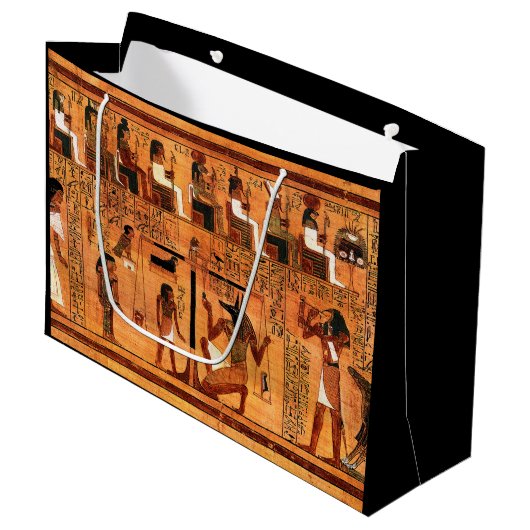 Ägyptischer Royal Papyrus Große Geschenktüte (Vorderseite Schrägansicht)