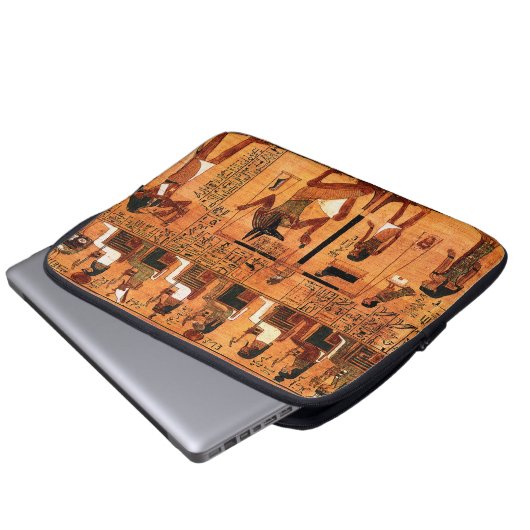 Ägyptischer Royal Papyrus Laptopschutzhülle (Vorne Knopf)