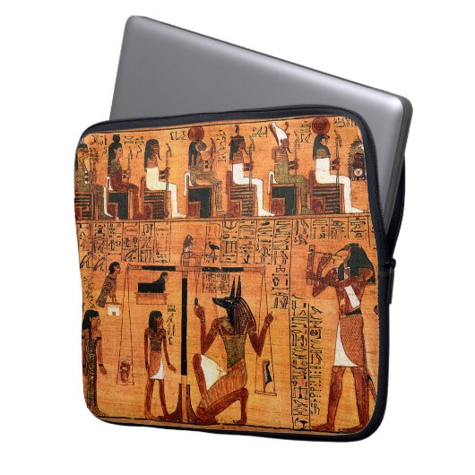 Ägyptischer Royal Papyrus Laptopschutzhülle (Vorderseite Links)