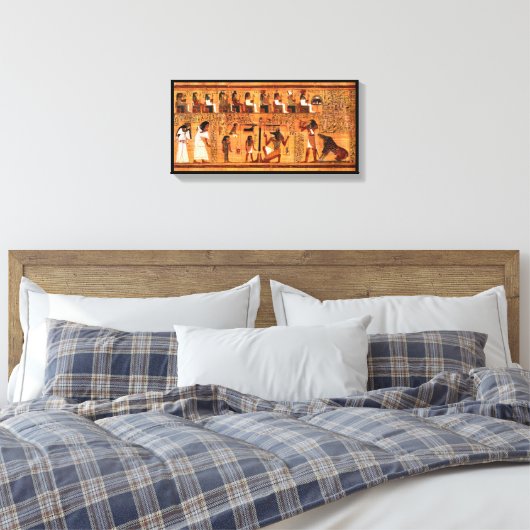 Ägyptischer Royal Papyrus Leinwanddruck (Insitu (Schlafzimmer))