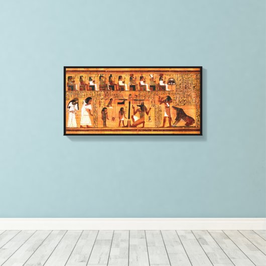 Ägyptischer Royal Papyrus Leinwanddruck (Insitu (Holzboden))