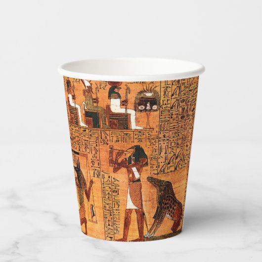 Ägyptischer Royal Papyrus Pappbecher (Rückseite)