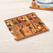 Ägyptischer Royal Papyrus Rechteckiger Pappuntersetzer (angewinkelt)